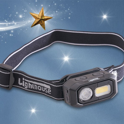 Lighthouse Elite LED Sensor Head Torch 300L Headlight L/HEHEAD300R Head Lamp