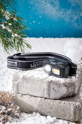Lighthouse Elite LED Sensor Head Torch 300L Headlight L/HEHEAD300R Head Lamp