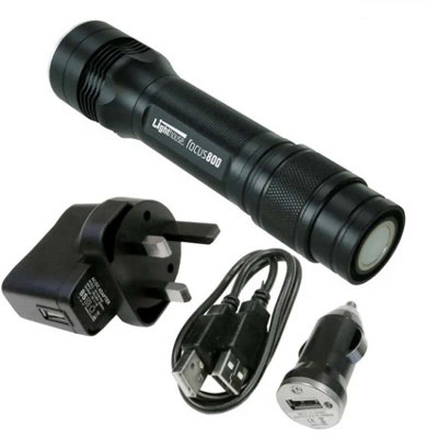 Lighthouse L/HEFOC800 Elite Focus Rechargeable Torch Green Map Read Flashlight