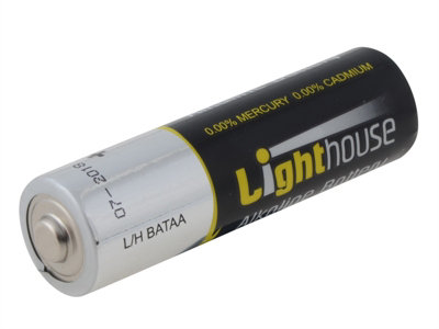 Lighthouse LR6 AA LR6 Alkaline Batteries 2400 mAh (Pack 4) L/HBATAA
