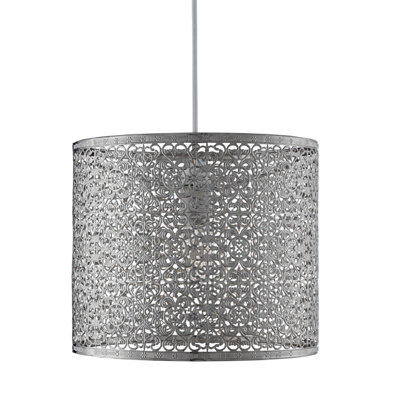 Lighting Collection Adelaide Chrome Cylinder Pendant | DIY at B&Q