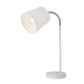 Lighting Collection Aros White Flexi Head Table Lamp