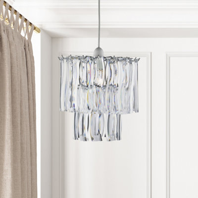 Clear acrylic lamp deals shade