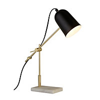 Lighting Collection Ballachulish Black Task Lamp