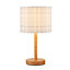 Lighting Collection Bartlett Grey Check Table Lamp