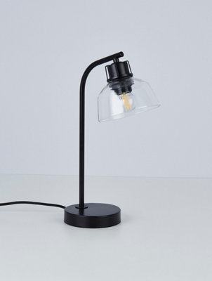 Lighting Collection Belize Black Table Lamp | DIY at B&Q