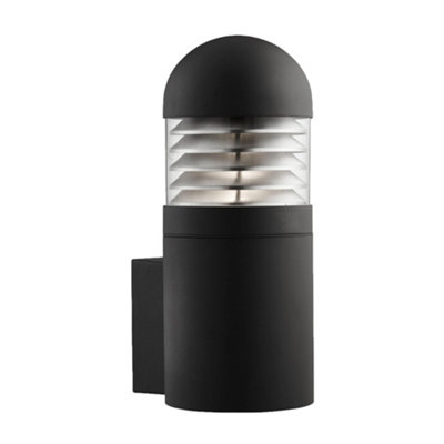 Lighting Collection Berdia Black Outdoor Wall Light | DIY at B&Q