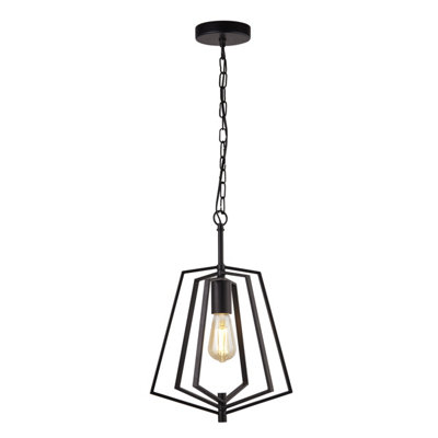 Lighting Collection Boda Matt Black Pendant 