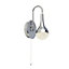 Lighting Collection Campeche Chrome Teardrop LED Wall Light