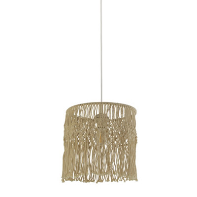 Lighting Collection Castellon Macrame Natural Easy Fit Shade