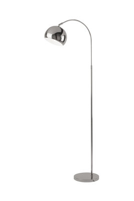 Lighting Collection Chrome Arch Floor Lamp