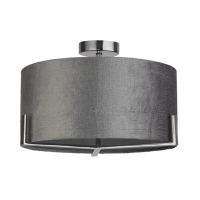 Lighting Collection Colchester Grey Ceiling Light