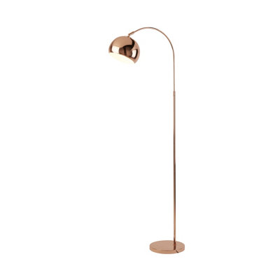 Lighting Collection Copper Arch Floor Lamp