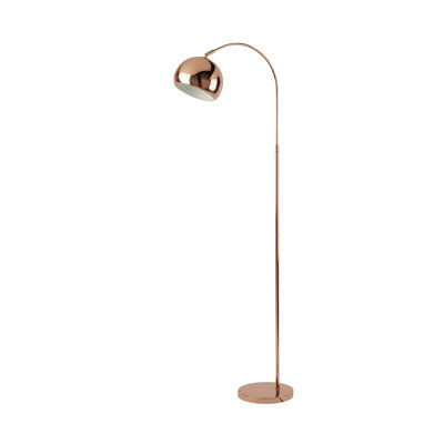 Lighting Collection Copper Arch Floor Lamp