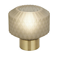 Lighting Collection Diamant Table Lamp Green And Satin Gold