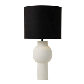 Lighting Collection Digby Black & White Ceramic Table Lamp