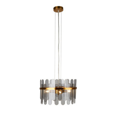 Lighting Collection Georgetown  Brushed Gold Diner Bar