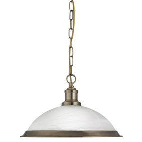 Lighting Collection Gloucester Antique Brass Bistro Antique