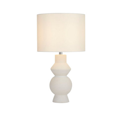 Lighting Collection Goose White Table Lamp | DIY at B&Q