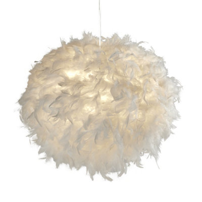 B&q feather hot sale lampshade