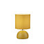 Lighting Collection Hastings Ochre Ceramic Table Lamp