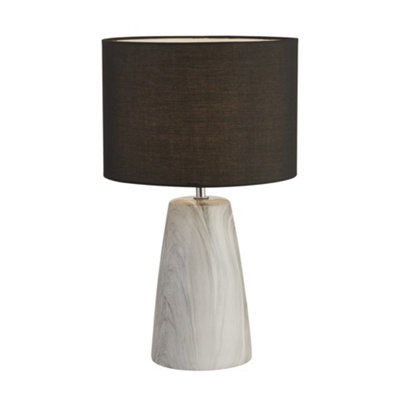 Lighting Collection Havre Marble Effect Table Lamp DIY at B Q