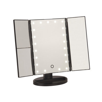 Lighting Collection Khoms Black Folding Mirror