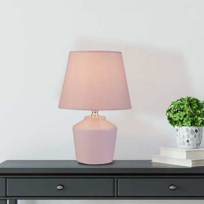 Lighting Collection Limon Pink Ceramic Table Lamp