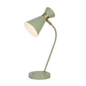 Lighting Collection Maki Antique Brass Table Lamp
