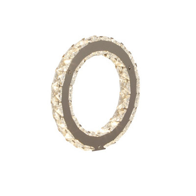 Lighting Collection Martinique Chrome Ring LED Table Lamp