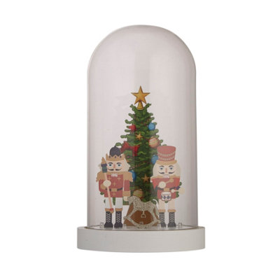 Lighting Collection Matsh Christmas Glass LED Dome Lamp