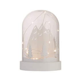Lighting Collection Mazar Christmas Glass LED Dome Lamp