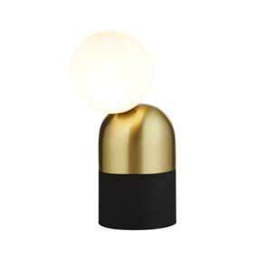 Lighting Collection Melford Gold& Black Table Lamp