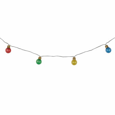 Lighting Collection Noire Multi-Colour Solar String Lights