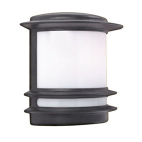 Lighting Collection Odessa Black Outdoor Wall Light