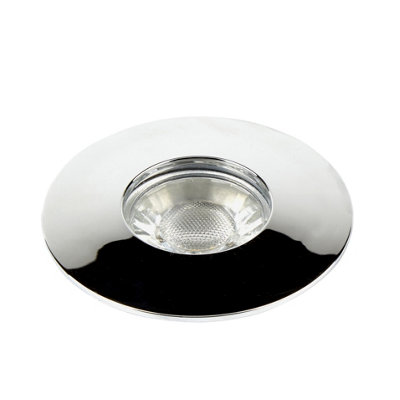 Lighting Collection Pack X 3 Led Recessed Chrome Light