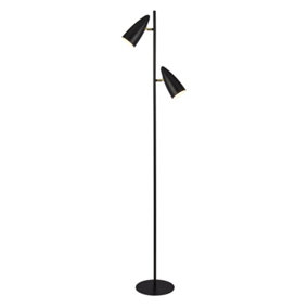 Lighting Collection Paso Black & Gold  Floor Lamp