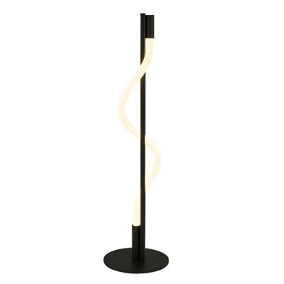 Lighting Collection Peterhead Matt Black LED Floor Lamp DIY at B&Q