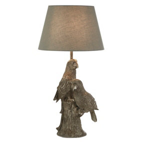 Lighting Collection Philadelphia Silver Parrots Table Lamp
