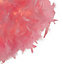 Lighting Collection Pink Feather Non-Elec Shade