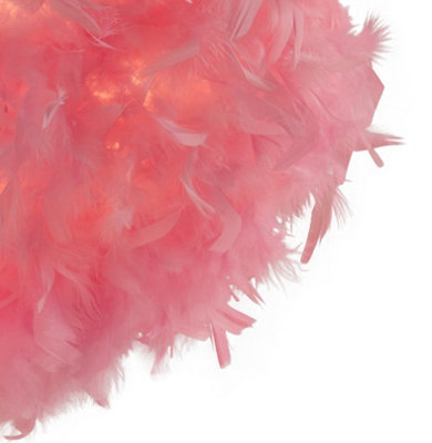 Pink feather light shade laura ashley sales