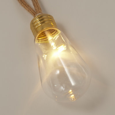 Lighting Collection Pirie Vintage Bulb Solar Lights