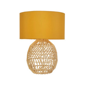 Lighting Collection Quebec Ochre Table Lamp