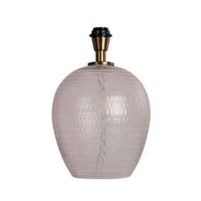 Lighting Collection Reid Blush Glass Table Lamp