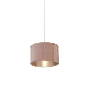 Lighting Collection Sacramento Pink Tapered Shade