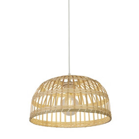 Lighting Collection Salinas Bamboo Easy Fit Shade