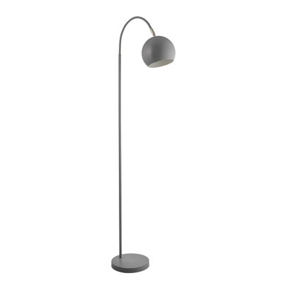 Lighting Collection Samsun Grey Arc Floor Lamp