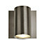 Lighting Collection Santiago Satin Silver Cylinder Spotlight