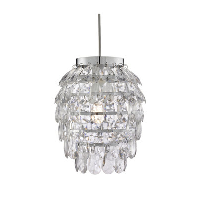 Lighting Collection Shields Clear Pineapple Pendant | DIY at B&Q