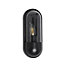 Lighting Collection Troon Capsule - Outdoor Wall Light Black